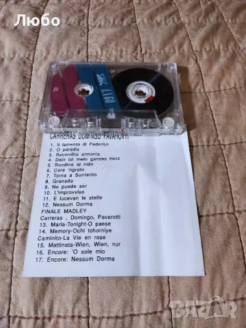 Carreras Domingo Pavarotti , снимка 2 - Аудио касети - 50245009
