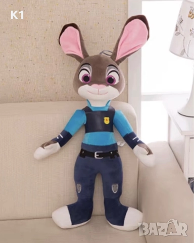 Плюшена играчка Зоотрополис Zootopia Ник Уайлд и Джуди Хопс 42см, снимка 2 - Плюшени играчки - 52918485