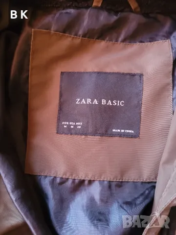 Зимно яке Зара Zara тъмно зелено, снимка 2 - Якета - 39387848