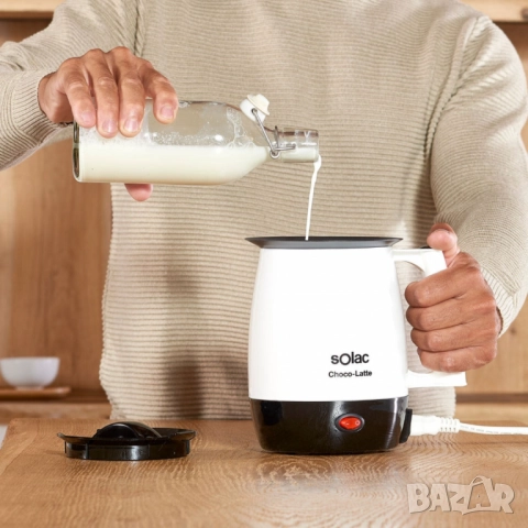 Уред за затопляне на мляко и правене на горещ шоколад Solac Choco-Latte, снимка 5 - Друга електроника - 51897048