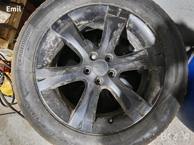 джанти с гуми за субару 225/55/17, снимка 4 - Гуми и джанти - 52185133