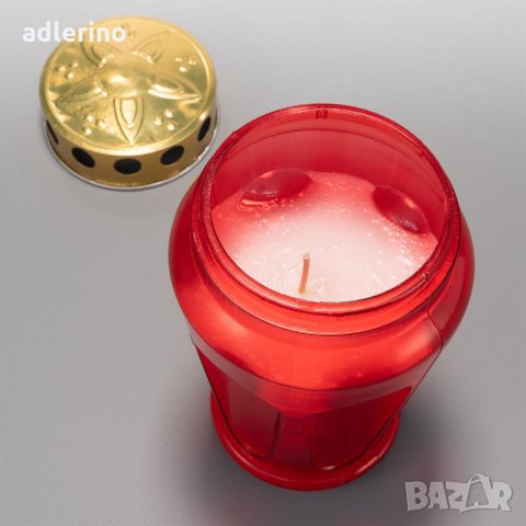 Декоративни латерни, червени, конусовидни, 17x10 см, церемониални латерни - фенери, ок.120ч светене, снимка 4 - Други - 34316576