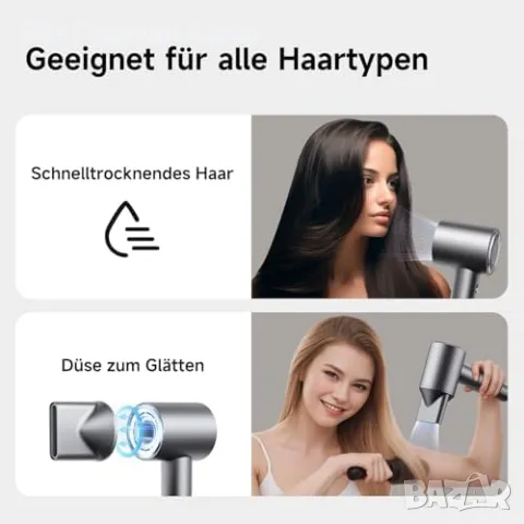 Нов Мощен професионален сешоар – лек, безшумен, бързо сушене, 6 режима, снимка 4 - Сешоари - 49511488