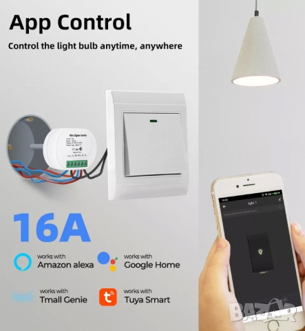 ZigBee 2 Way безжичен стенен превключвателен модул, снимка 3 - Други стоки за дома - 36103741