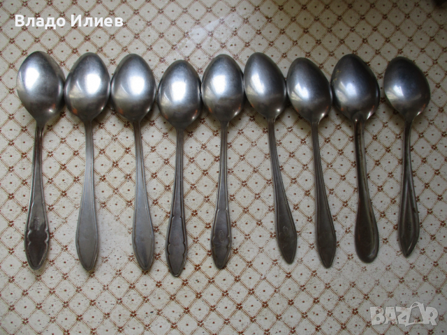 Лъжици и ножове метални неръждаеми нови български старо висококачествено производство, снимка 3 - Прибори за хранене, готвене и сервиране - 32635141