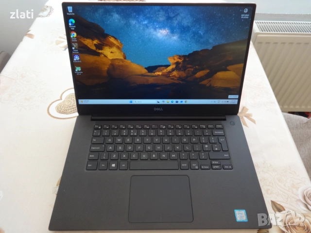 Лаптоп Dell XPS 15 9560 - 15.6" - i7-7700HQ 2.5Ghz/RAM 16GB/SSD 256GB/GeForce GTX 1050 4GB / Win 11, снимка 2 - Лаптопи за игри - 53731169