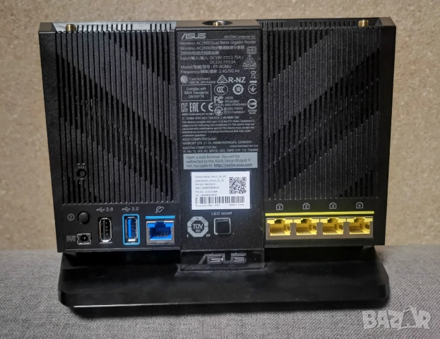 Wireless Router ASUS RT-AC86U, AC2900 Dual-Band, Gigabit LAN, AiMesh, снимка 2 - Рутери - 53146372