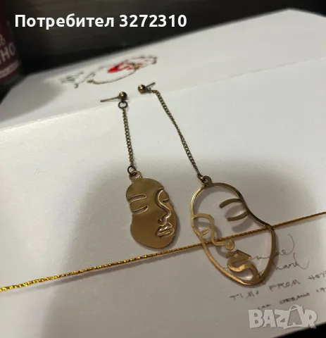 Дълги асиметрични обеци ( висящи обици ), снимка 3 - Обеци - 48475288