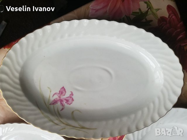 Комплект плато и 10 чинии, снимка 2 - Чинии - 36018798