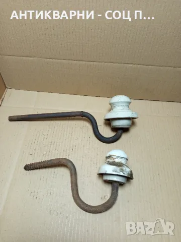 Комплект Стари Електрически Изолатори., снимка 5 - Антикварни и старинни предмети - 49963166