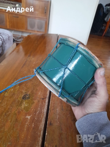 Стар детски тъпан,барабан,барабанче #3, снимка 4 - Други ценни предмети - 52123439