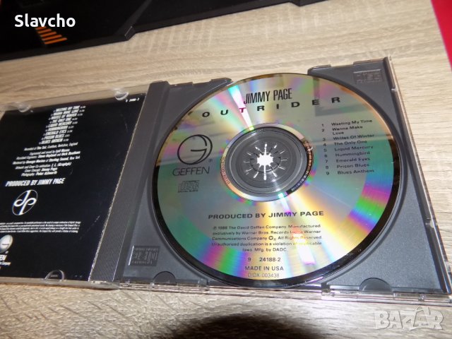 Компакт диск на - Jimmy Page – Outrider (1988, CD), снимка 3 - CD дискове - 39331239