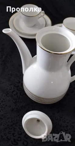 Ефирен, снежен сервиз за кафе/чай прозиращ "Vohenstrauss'' Johann Seltmann , снимка 7 - Сервизи - 49032224