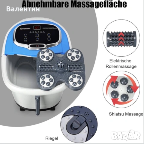 Електрическа вана за крака, масажор COSTWAY, снимка 2 - Масажори - 53451837