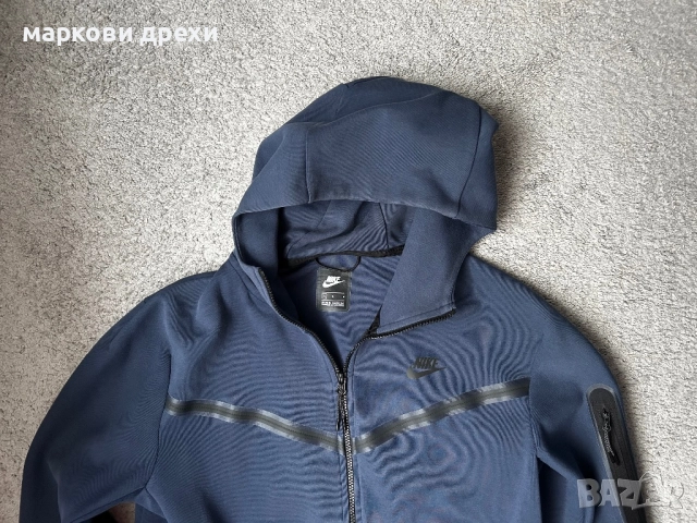 NIKE Tech СУИТЧЪР СЪС ЗАКОПЧАВАНЕ С КАЧУЛКА L, снимка 5 - Спортни дрехи, екипи - 52725259