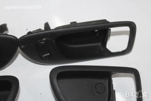 Декорация вътрешна дръжка Мазда 3 2008 2.3i 158hp Mazda 3 седан 4 броя предна лява дясна + бутон отк, снимка 3 - Части - 48508187