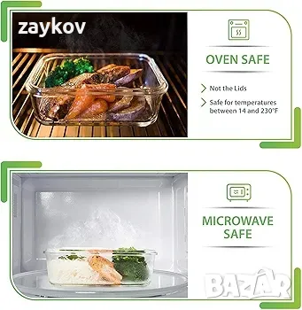 PrepNaturals 5 пакета от 30 унции стъклени контейнери за приготвяне на храна, снимка 3 - Други - 49217214