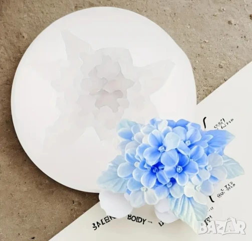 Молд цвете 6 см, снимка 3 - Форми - 50479650