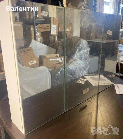 Стенен шкаф за баня с огледало, снимка 4 - Шкафове - 52686757