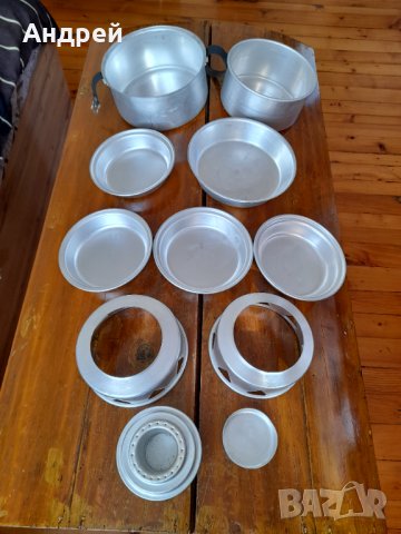 Стара туристическа посуда,съдове,спиртен котлон #3, снимка 2 - Антикварни и старинни предмети - 35935153