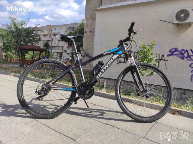 Велосипед B-twin 26 тъмно сив, снимка 16 - Велосипеди - 50842366