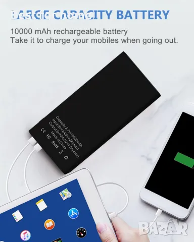 Скрита камера във външна батерия HD 1080P 10000mAh, снимка 5 - Камери - 48384263