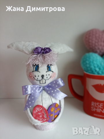 Ръчно изработени зайчета, снимка 5 - Декорация за дома - 36267308