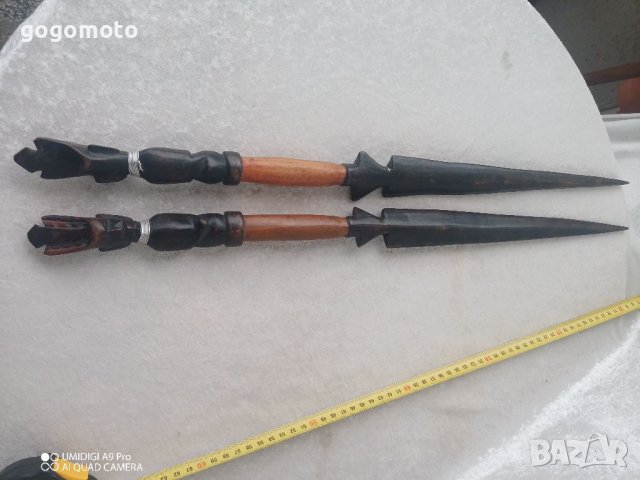 Декоративни, ритуални ками, саби дървени, дърворезба, снимка 9 - Други - 38971433