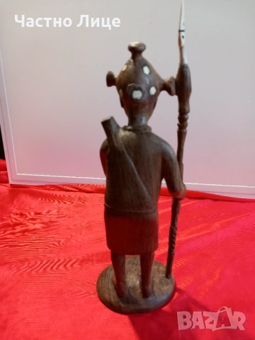 БЕНИН Стара Африканска Дървена Статуетка,Фигура, снимка 4 - Антикварни и старинни предмети - 52329193