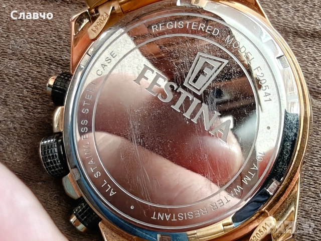 Festina Chronograph WR100, снимка 6 - Мъжки - 52772539