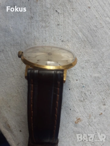 Мъжки механичен часовник Полет де лукс - 20 микрона позлата, снимка 4 - Антикварни и старинни предмети - 53267644