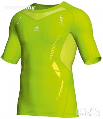  Adidas Men Techfit Preparation Funktionsshirt Slime - страхотна мъжка тениска