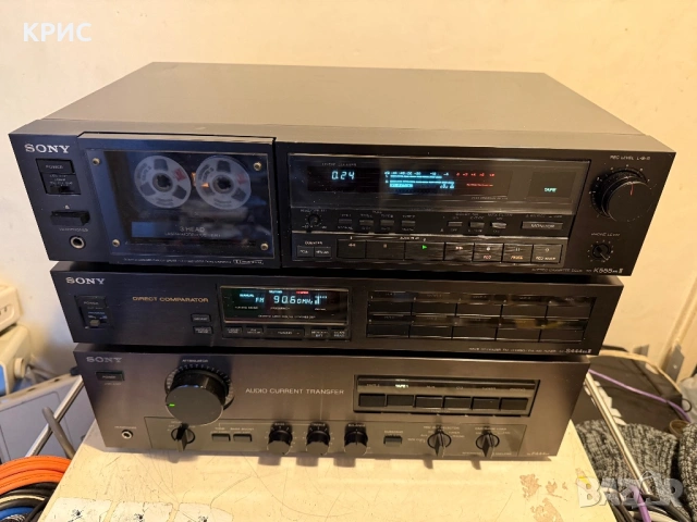 SONY ESPRIT SET DECK TC-K555ES II, TA-F-444ES II,ST-S444ES II