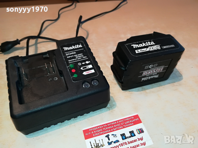 makita charger li-ion+battery pack 3003221613, снимка 3 - Винтоверти - 36284920