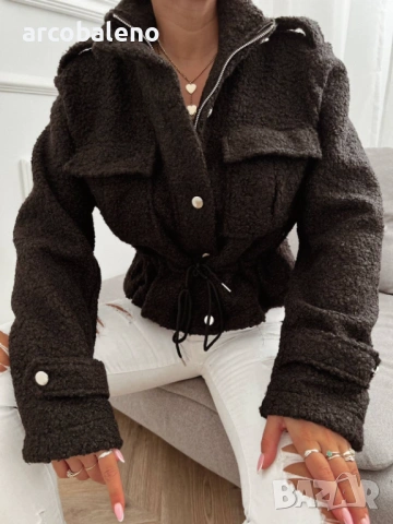 Дамско късо преходно яке, 7цвята , снимка 6 - Якета - 53102403