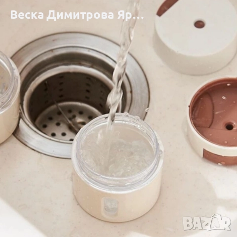 Магнитни стъклени буркани за подправки 6 броя – Стилен комплект за подредена кухня, снимка 5 - Други - 52754134