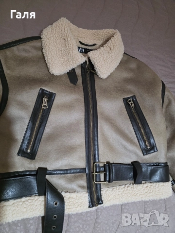 Яке с каракул ZARA, снимка 5 - Якета - 55962400