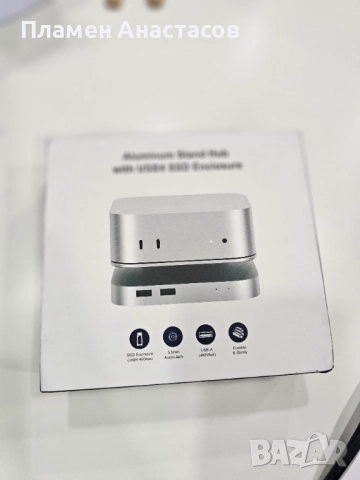 Qwiizlab алуминиев хъб стойка с SSD корпус за Mac mini M4 / M4 Pro, снимка 8 - Други - 52976932