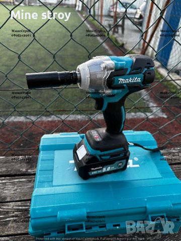 Акумулаторен Ударен Гайковерт Makita 24v 6ah Макита Импакт, снимка 5 - Винтоверти - 39759531