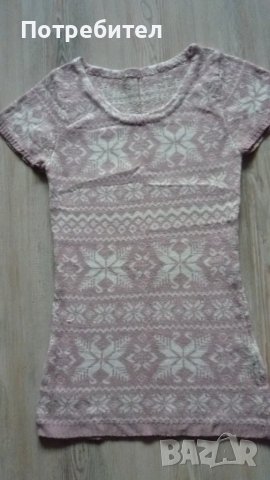 Дамска туника с къс ръкав С-М, снимка 1