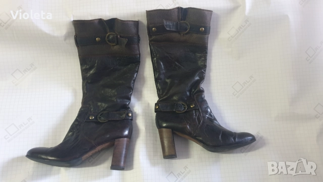 Дамски ботуши от естествена кожа италиански №40.