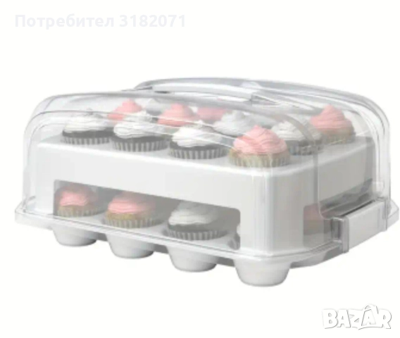 Кутия с дръжка,за съхранение/транспортиране на кексчета, снимка 11 - Форми - 52991390