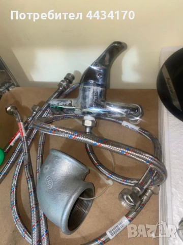 Спешно! Смесител (батерия) за чешма и комплект меки връзки – Много добро състояние, снимка 2 - Други - 53338327