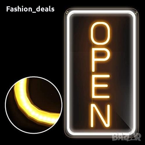 Нов LED ярък неонов знак Отворено за магазин ресторант търговия витрини, снимка 5 - Други - 41444888