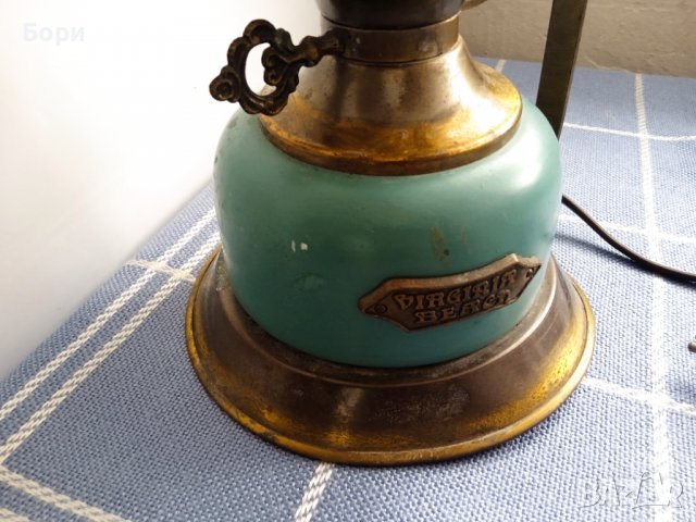 Virginia Beach месинг/мед Настолна лампа, снимка 4 - Настолни лампи - 39492411