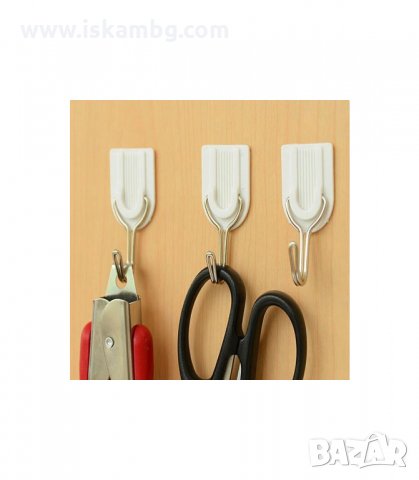 СЕТ ОТ 6 САМОЗАЛЕПЯЩИ СЕ МАЛКИ ЗАКАЧАЛКИ ЗА ЛЕКИ КУХНЕНСКИ АКСЕСОАРИ - код 1772, снимка 7 - Други стоки за дома - 33981733