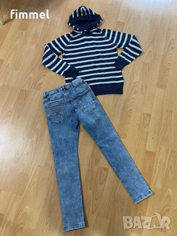 Zara + H&M дънки + суитчер, 9-10 год, снимка 5 - Детски комплекти - 34372260