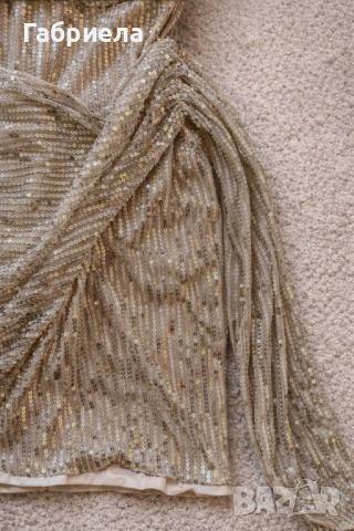 Къса рокля с пайети, снимка 4 - Рокли - 52880237