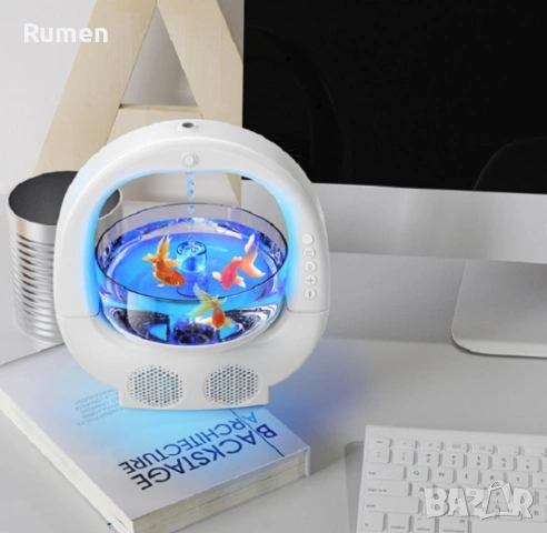 Антигравитационен овлажнител за въздух ”Аквариум”, с Bluetooth, снимка 5 - Други стоки за дома - 53403899