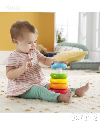 Пирамида- сортер с рингове, снимка 2 - Образователни игри - 51727876